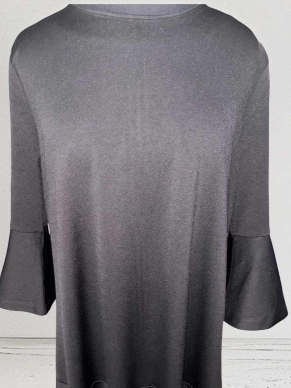 Moonbasa Black LS Dress, NWT, P2P:22”, L:38” - Picture 2 of 14